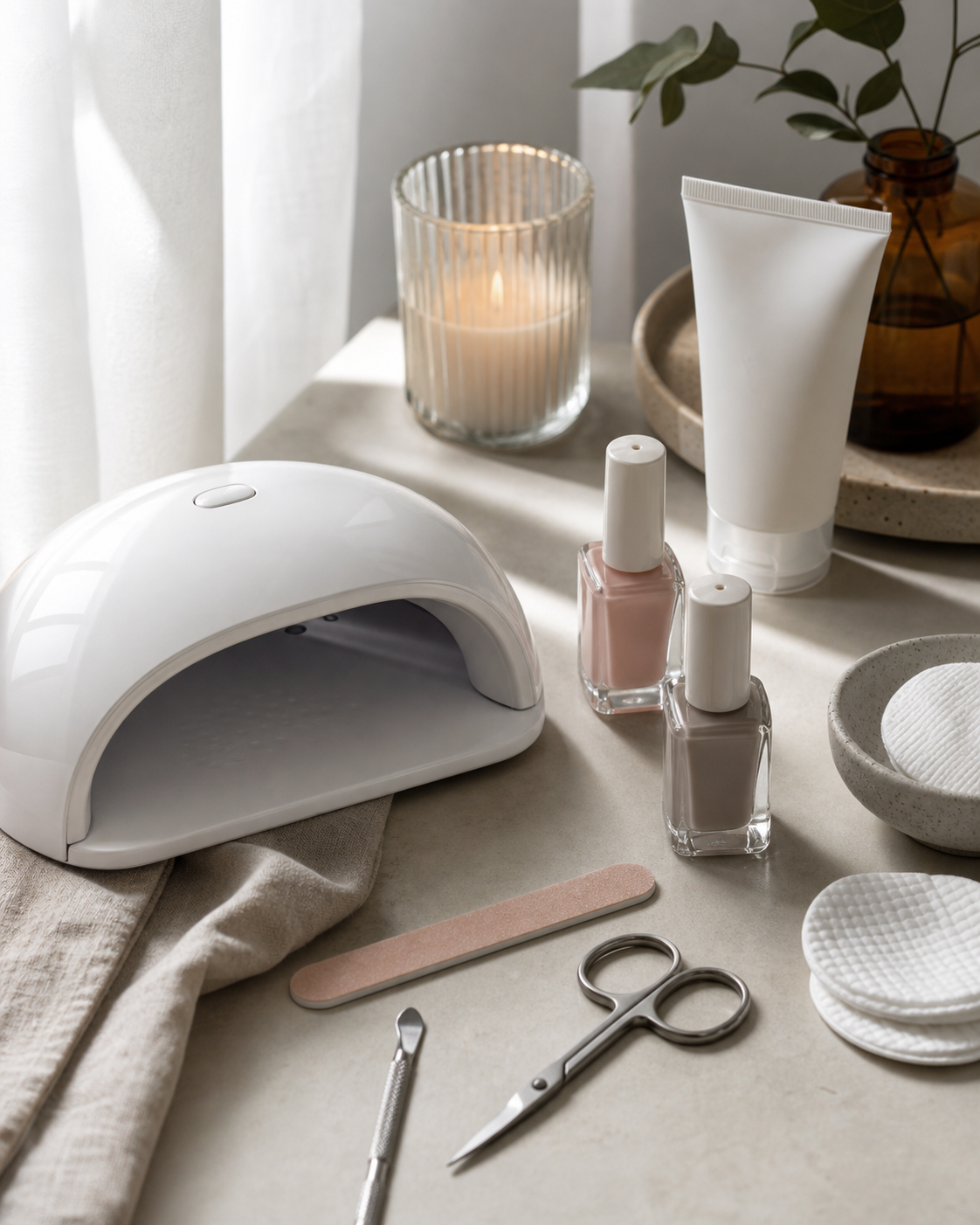 Nail care tools and beauty essentials